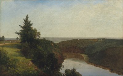 View on the Genesee Near Mount Morris by John Frederick Kensett